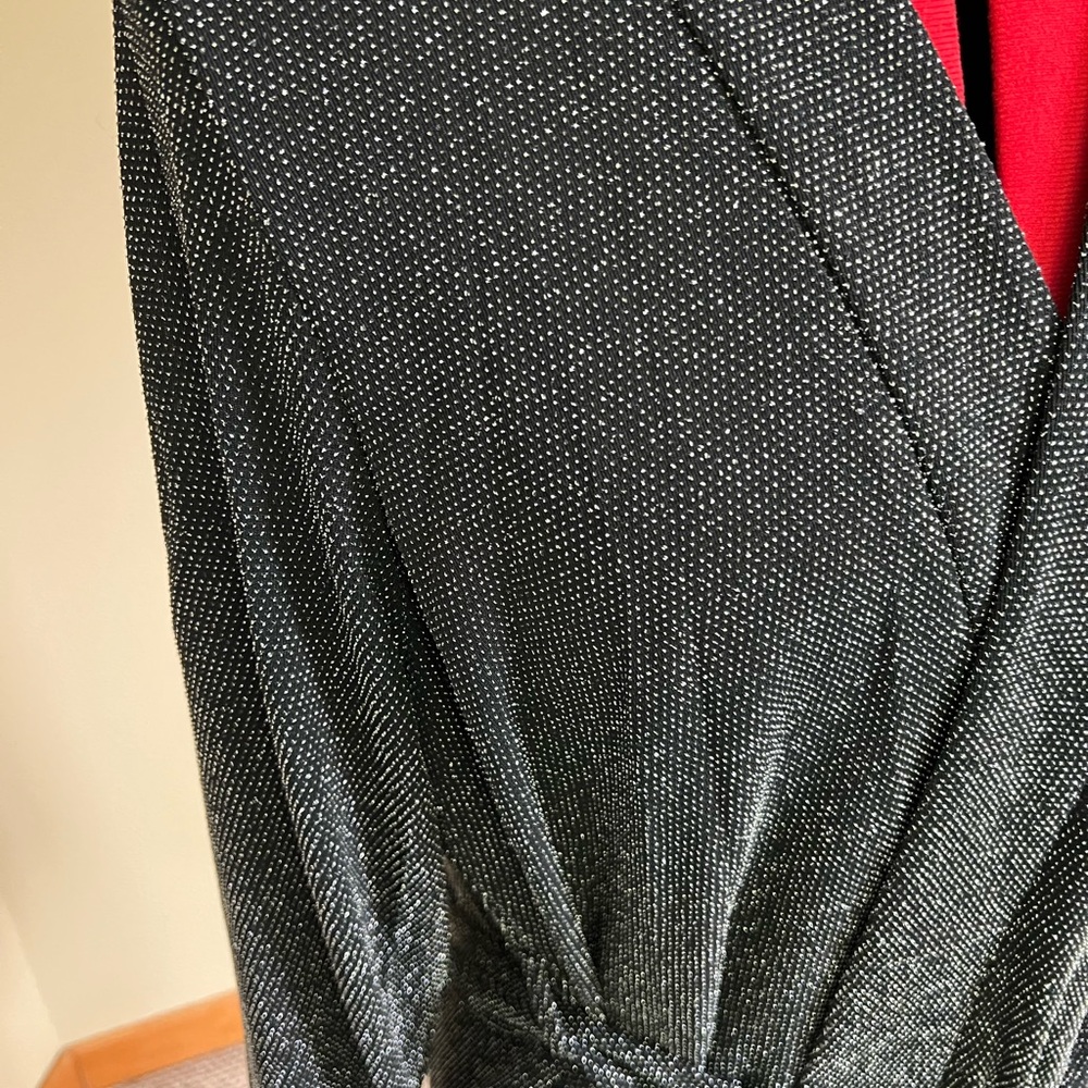 Black/Silver Lightweight Evening Jacket - image 3